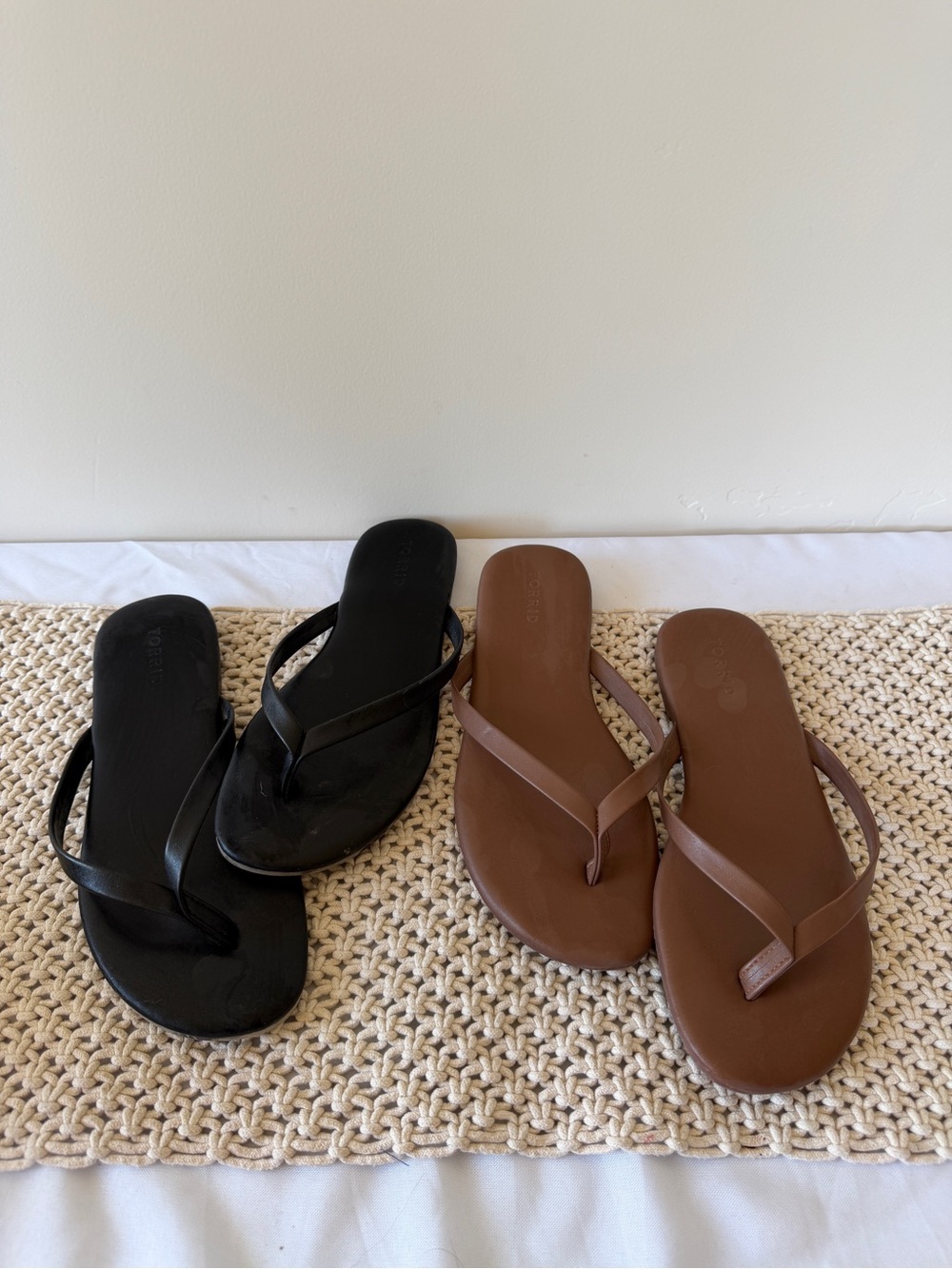 torrid Two-Pair Flip Flop Set in Black & Brown